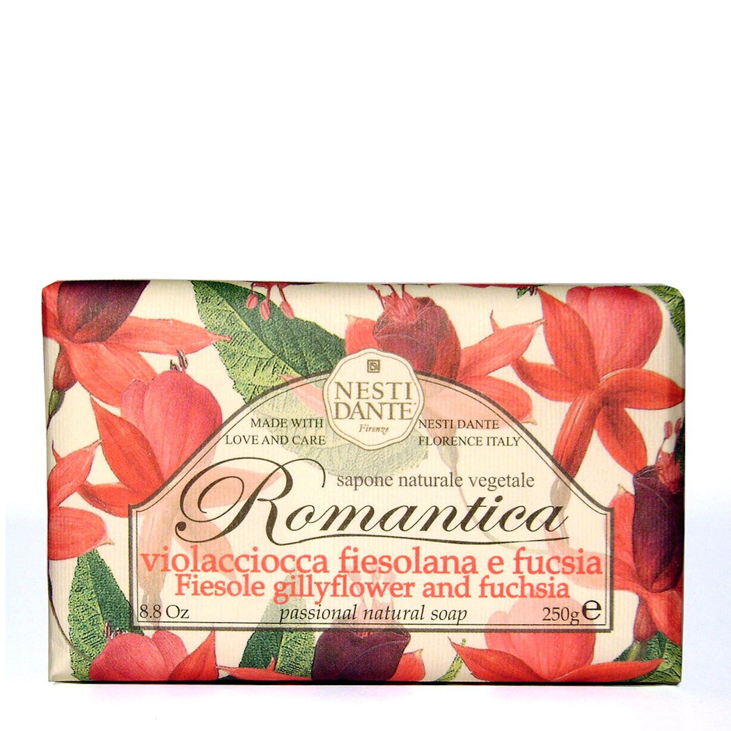 Nesti Dante Romantica Fiesole Gillyflower And Fuchsia Soap 252g