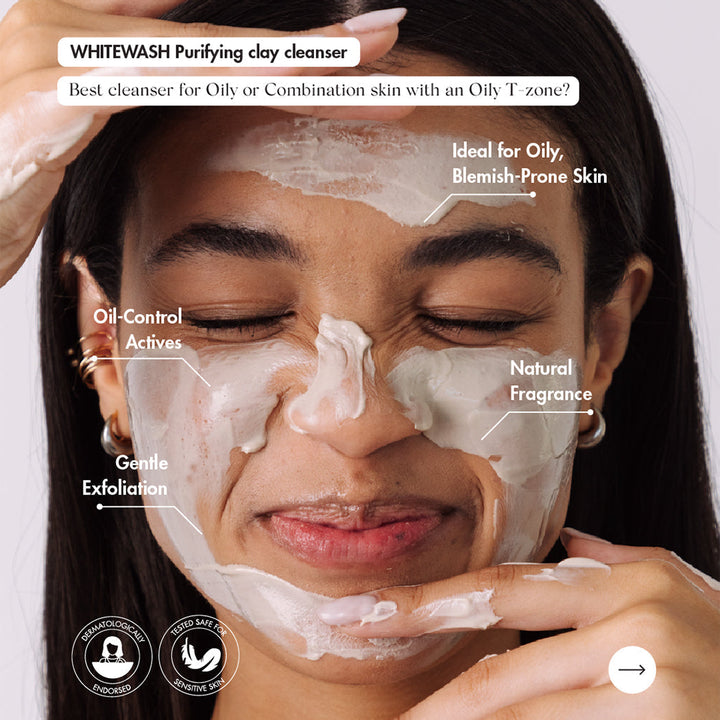 SKOON. Whitewash Airless Tube Mineral Cleanser for Oily Skin 100ml