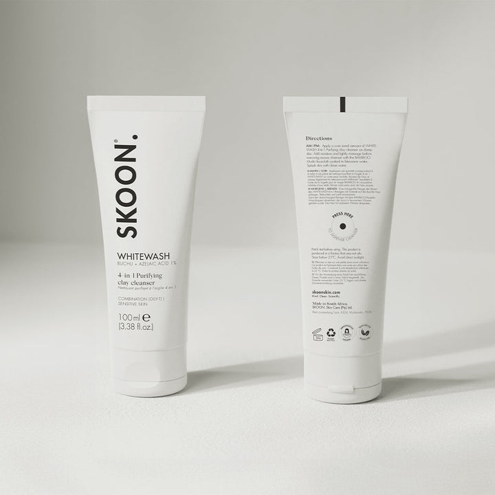 SKOON. Whitewash Airless Tube Mineral Cleanser for Oily Skin 100ml
