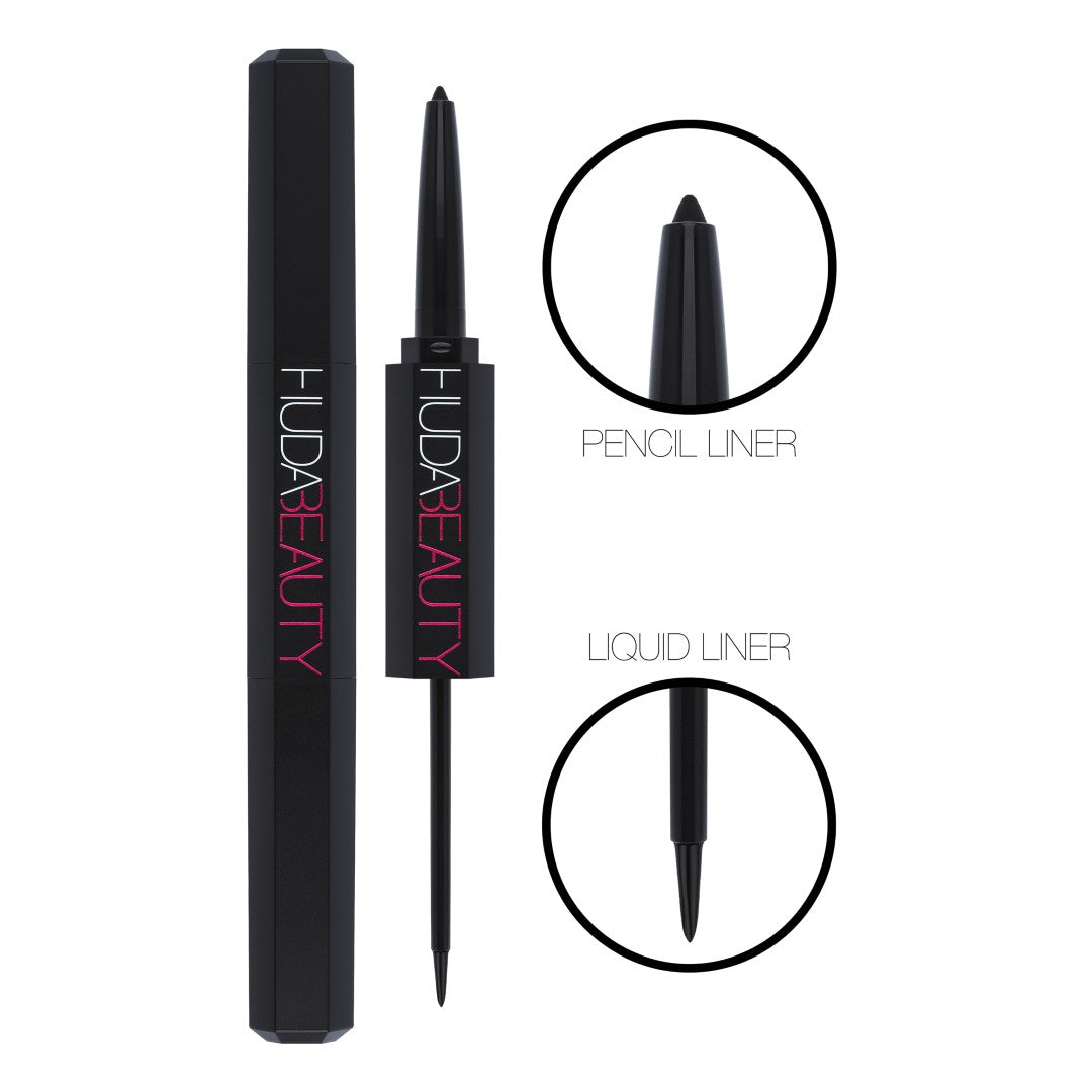 Huda Beauty Life Liner Duo Eyeliner Pencil and Liquid Eyeliner