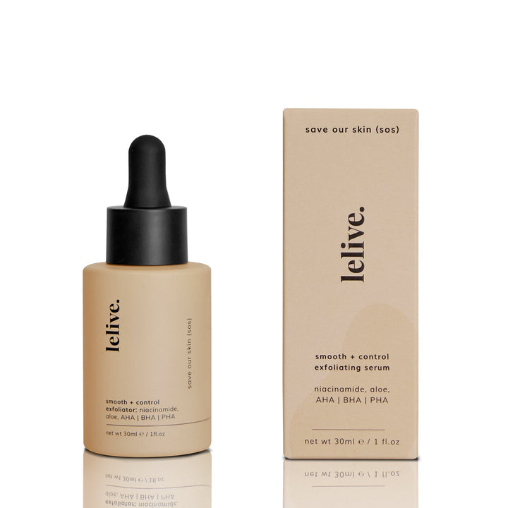 lelive. Save Our Skin (SOS) Exfoliating Serum for Acne 30ml