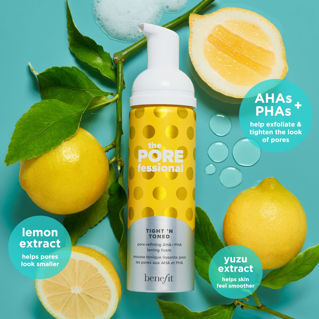 Benefit POREfessional Tight 'N Toned AHA + PHA Toning Foam