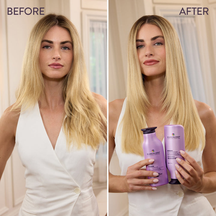 Pureology Hydrate Shampoo 266ml Fine Dry Color Treated Hair