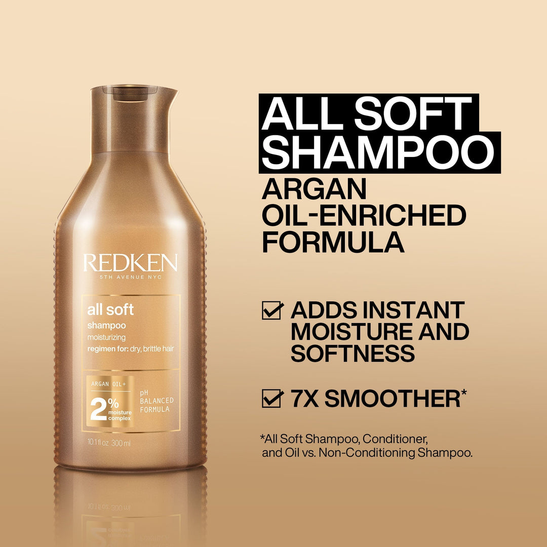 Redken All Soft Shampoo for Dry Brittle Hair 300ml