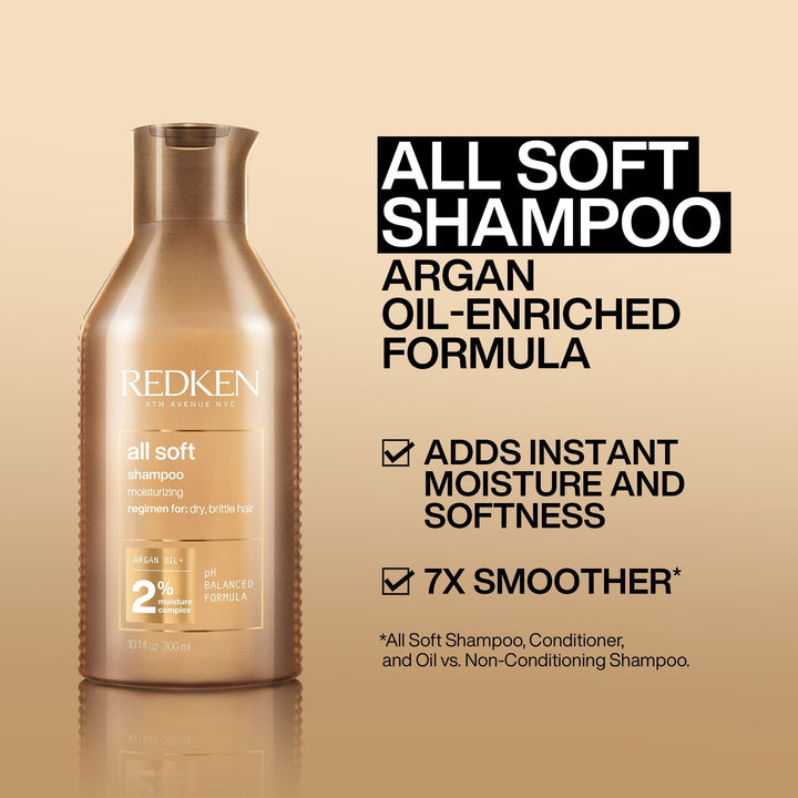 Redken All Soft Shampoo for Dry Brittle Hair 300ml