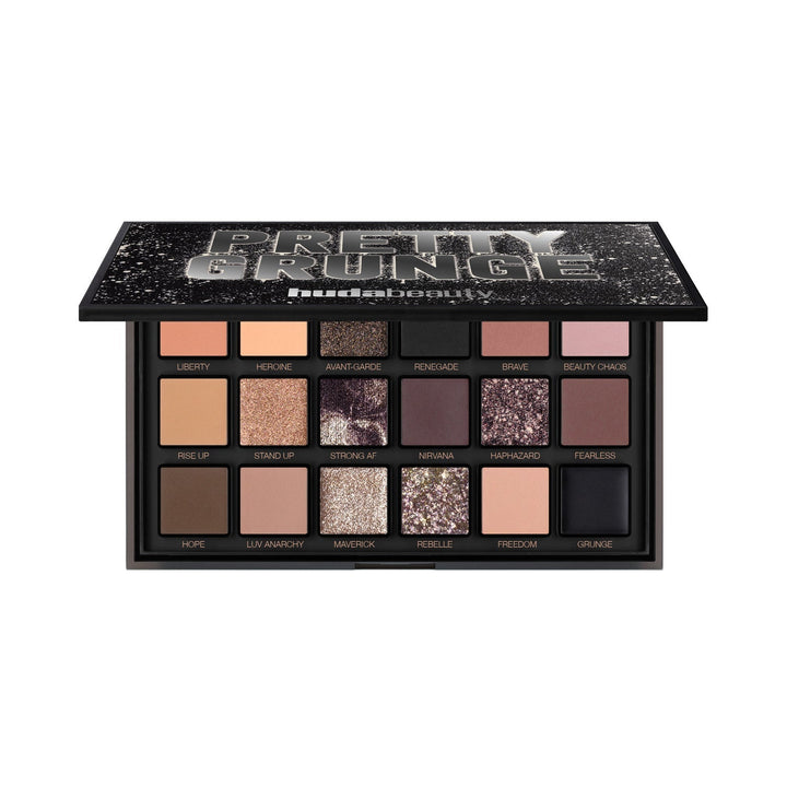 HUDA BEAUTY Pretty Grunge Eyeshadow Palette 18-Well Smokey Palette