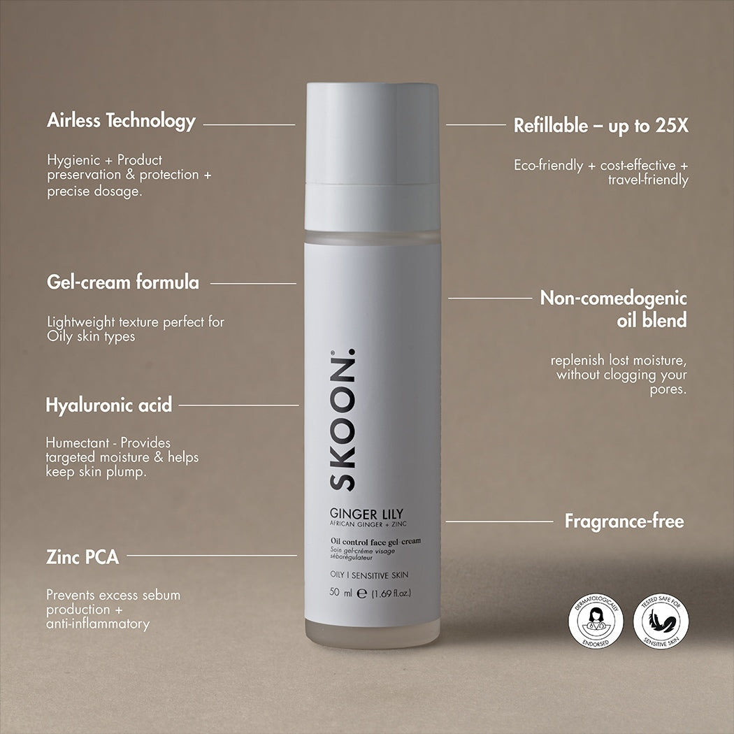 SKOON. Ginger Lily Oil Control Face Gel Cream 50ml