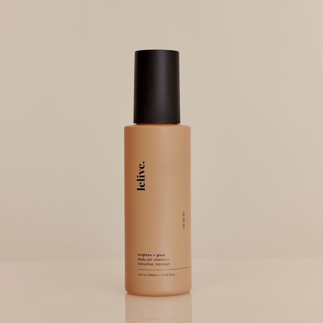 lelive. Oil La La Brighten + Glow Body Oil