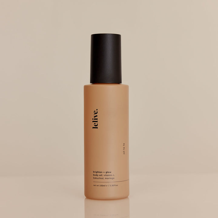 lelive. Oil La La Brighten + Glow Body Oil