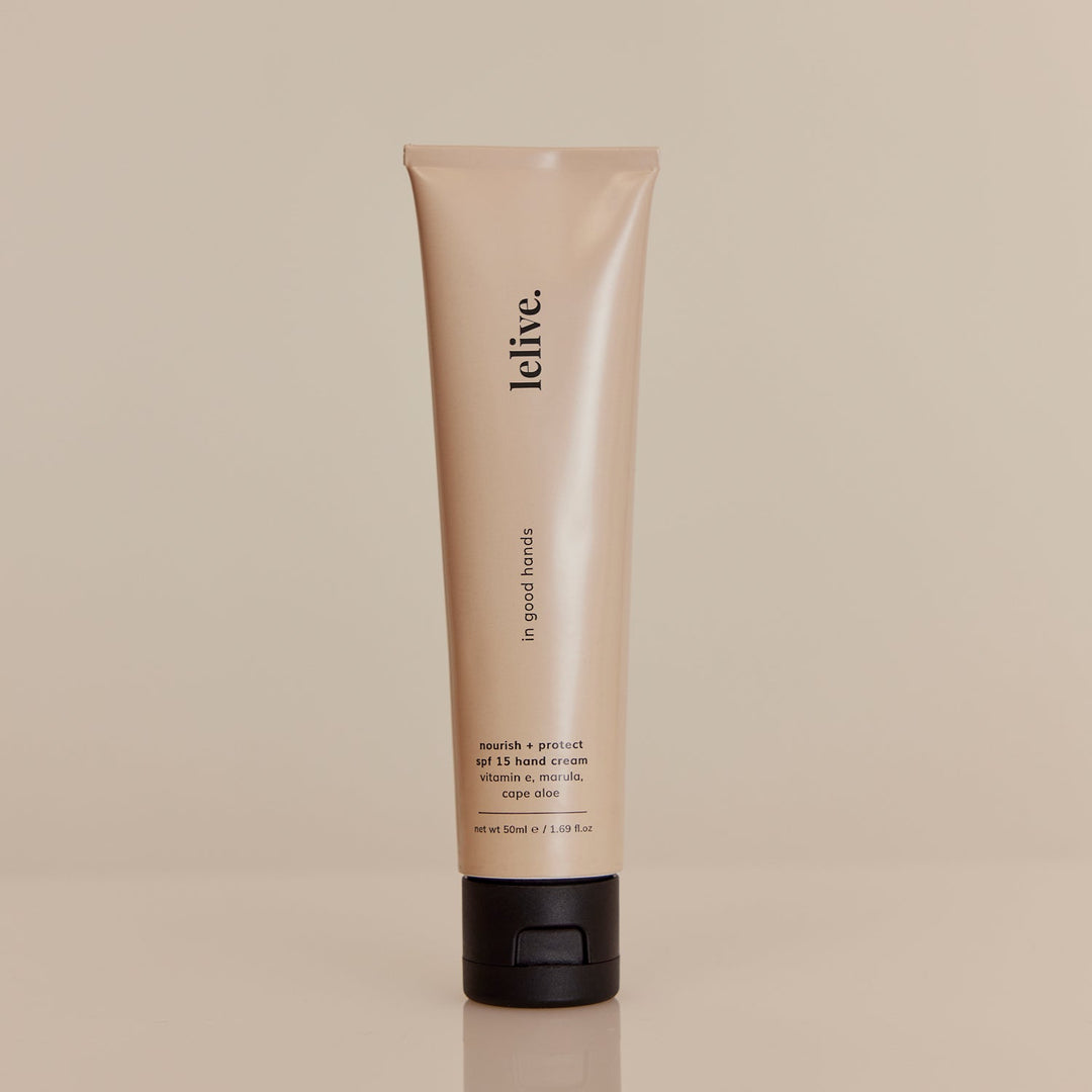lelive. In Good Hands Nourish + Protect SPF 15 Hand Cream