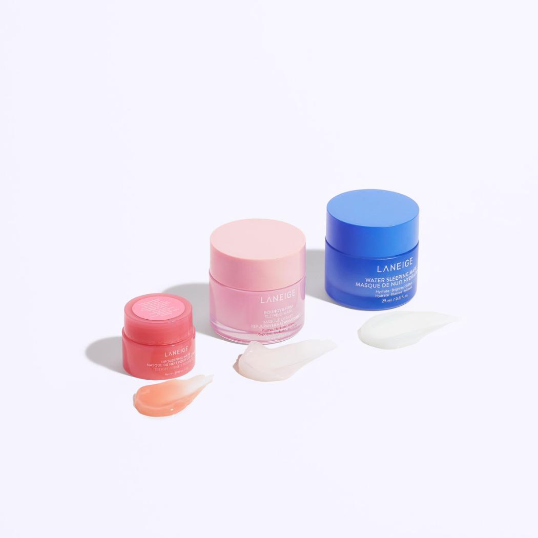 Laneige Dream Team Trio Set Skincare Overnight Hydration Gift Set