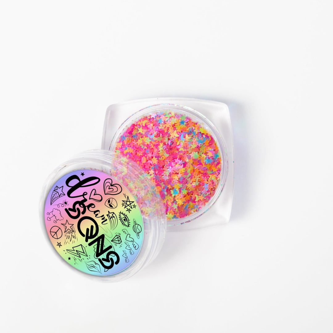 DreamSQNS Neon Dream Chunky Glitter Makeup Accessory