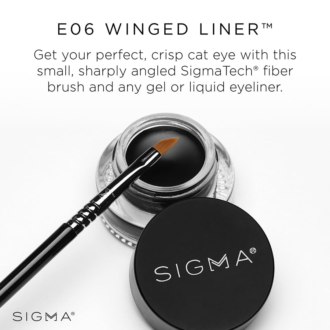 Sigma Beauty E06 Winged Liner™ Brush Angled Synthetic