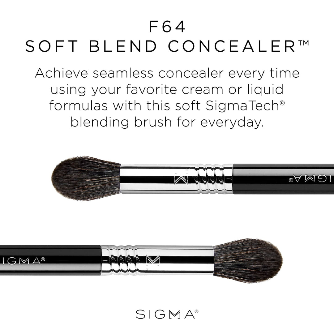 Sigma Beauty F64 Soft Blend Concealer Synthetic Makeup Brush