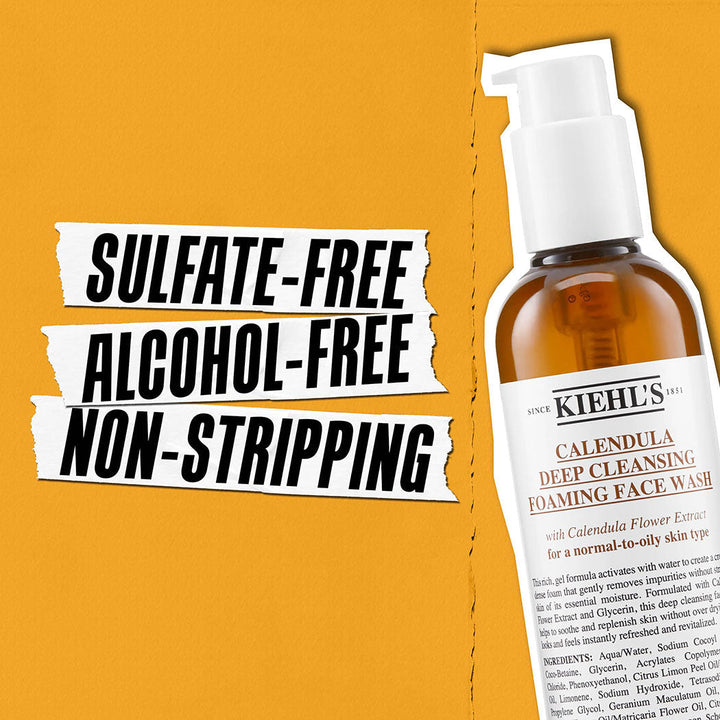 Kiehl's Calendula Deep Cleansing Foaming Face Wash Gel 230ml