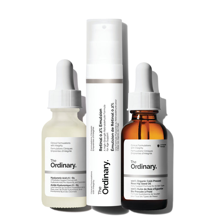 The Ordinary The Nightly Set Hydrating Skincare Treatment Trio