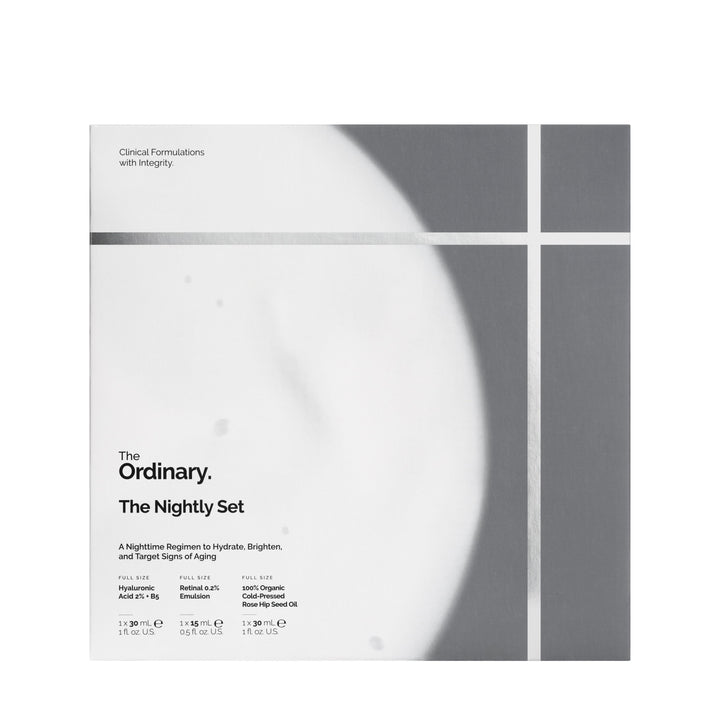 The Ordinary The Nightly Set Hydrating Skincare Treatment Trio
