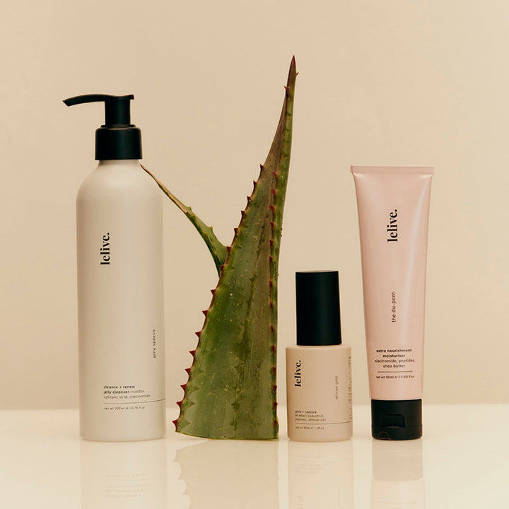 lelive. Nourishing 3-Step Routine Revitalise Plump Restore Set
