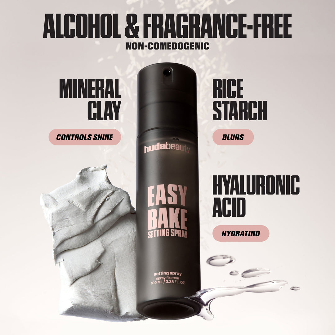 Huda Beauty Easy Bake Setting Spray Pore Blurring Makeup Fixer