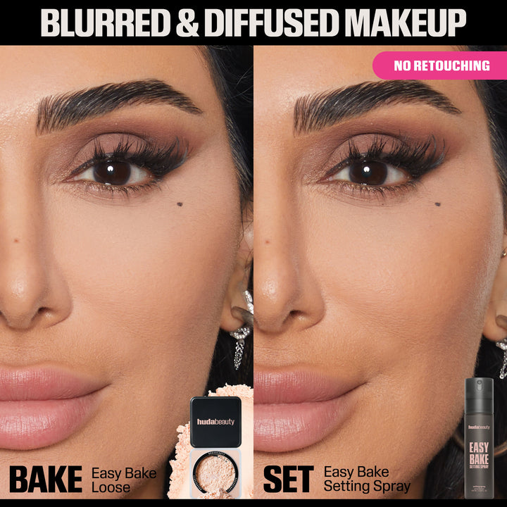Huda Beauty Easy Bake Setting Spray Pore Blurring Makeup Fixer