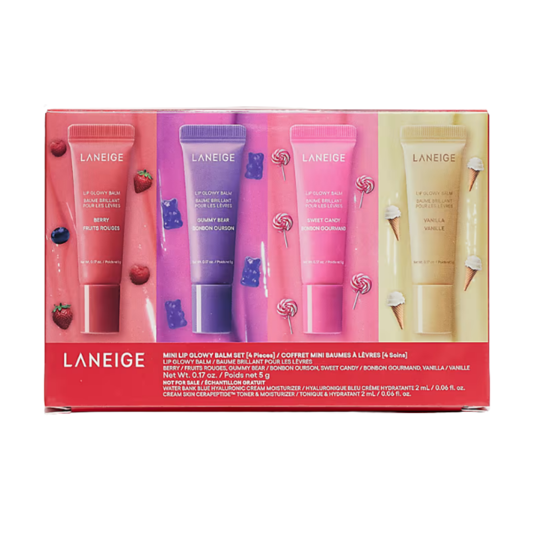 Laneige Mini Lip Glowy Balm Set 4-Piece Collection