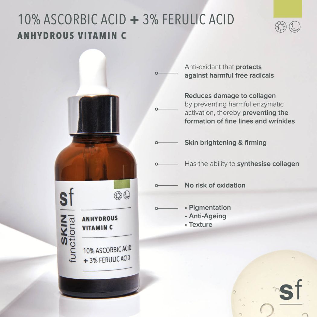 SKIN Functional 10% Ascorbic Acid + 3% Ferulic Acid Complexion Firmer 30ml
