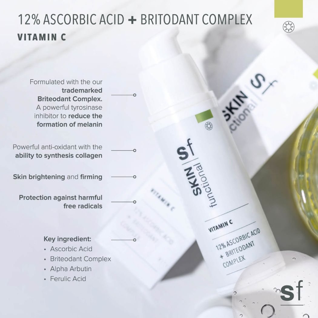 SKIN Functional 12% Ascorbic Acid Serum Briteodant Complex 30ml