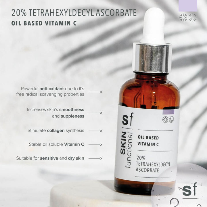 SKIN Functional 20% Tetrahexyldecyl Ascorbate Oil Based Vitamin C 30ml