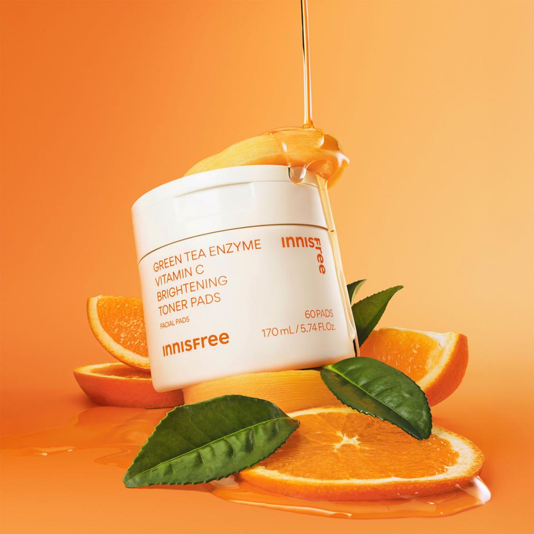 Innisfree Green Tea Vitamin C Brightening Toner Pads