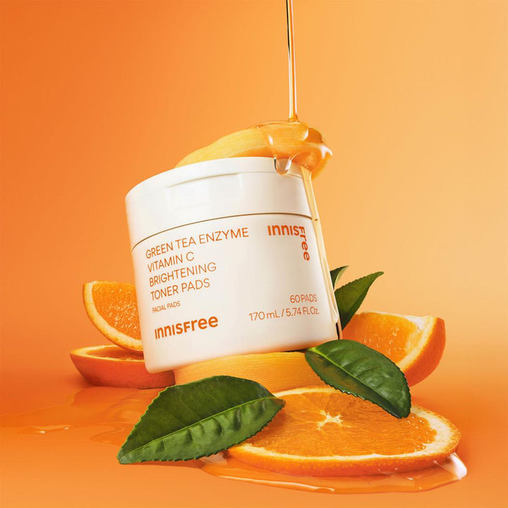 Innisfree Green Tea Vitamin C Brightening Toner Pads
