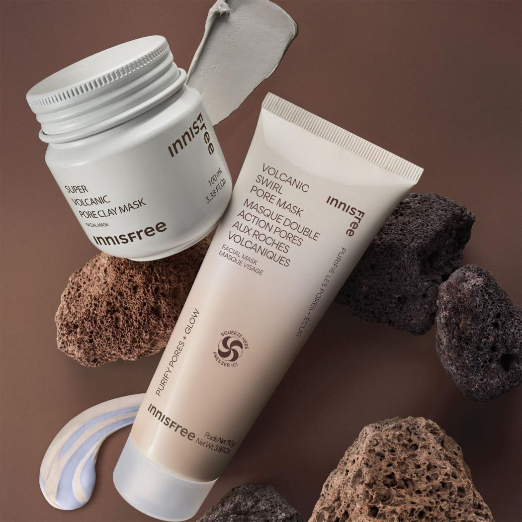 Innisfree Volcanic Swirl Pore Mask Dual Chamber Clay Treatment