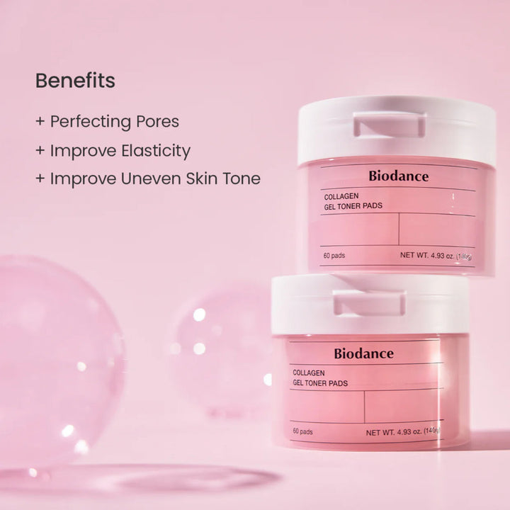 Biodance Collagen Gel Toner Pads Hydrating Facial Skincare 60 Pads
