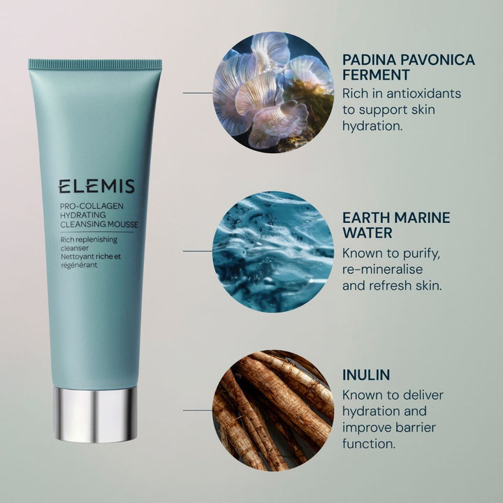 ELEMIS Pro-Collagen Hydrating Cleanser Mousse Gentle Foaming Face Wash