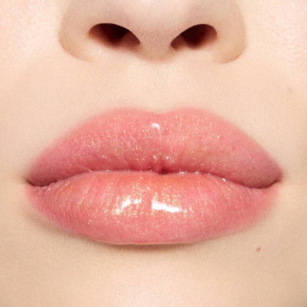 MAC Lipglass Blow Plumping Oil Shimmering Honey Hue