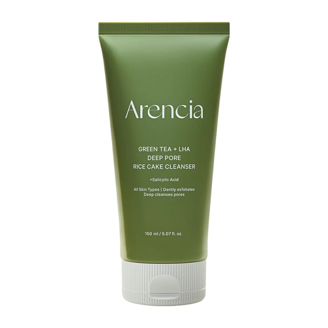Arencia Green Tea + LHA Deep Pore Rice Cake Cleanser 150g