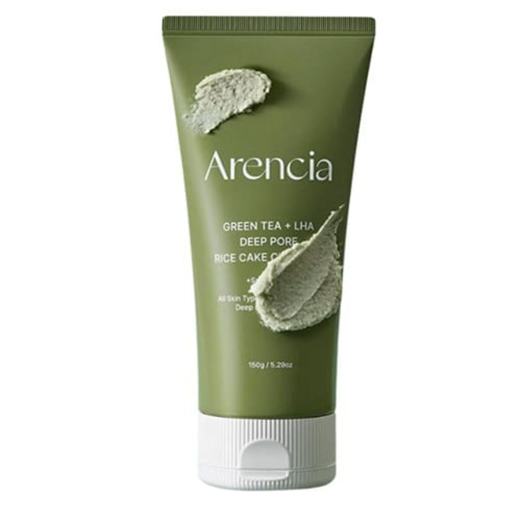 Arencia Green Tea + LHA Deep Pore Rice Cake Cleanser 150g