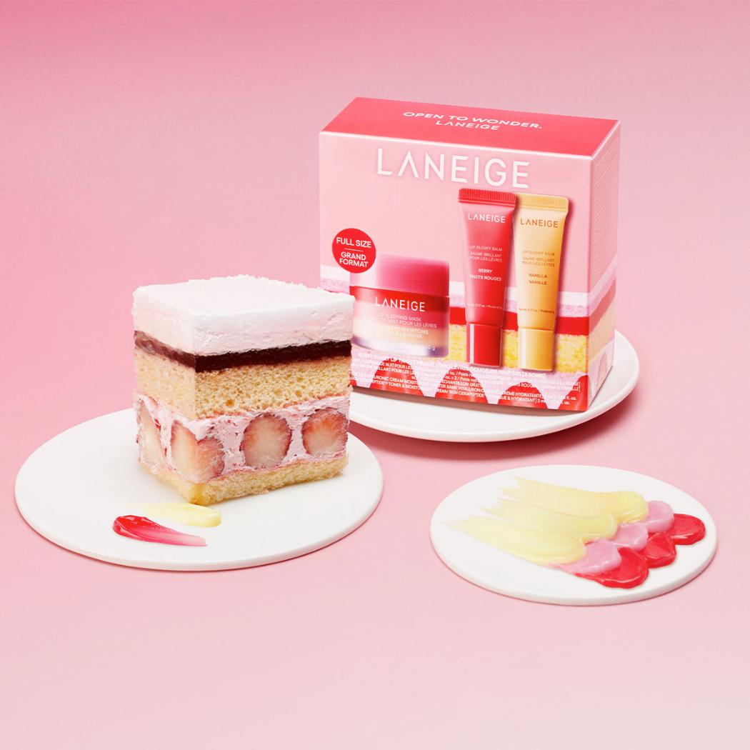 Laneige Berry Sweet Lip Trio Hydrating Skincare Gift Set