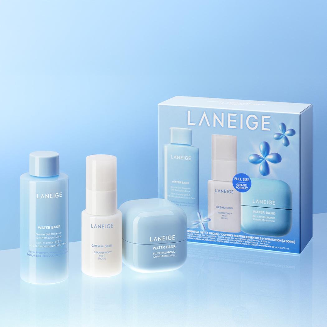 Laneige Daily Hydration Essential Set Moisturizing Skincare Gift Kit