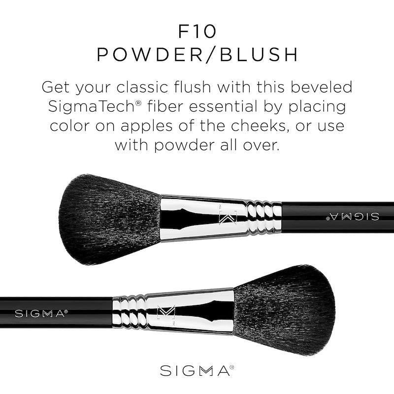 Sigma Beauty F10 Powder/Blush Brush Soft Synthetic Makeup Tool