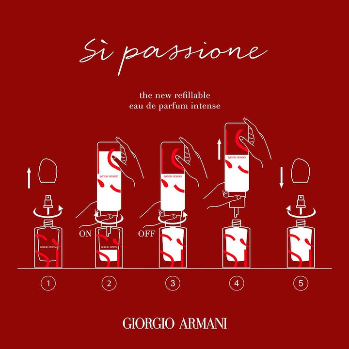 Armani Si Passione EDP Intense Refill Fragrance 100ml Bottle