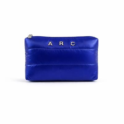 By ARC Waterproof Puffy Pouch High-Shine Cosmetic Organizer Bag