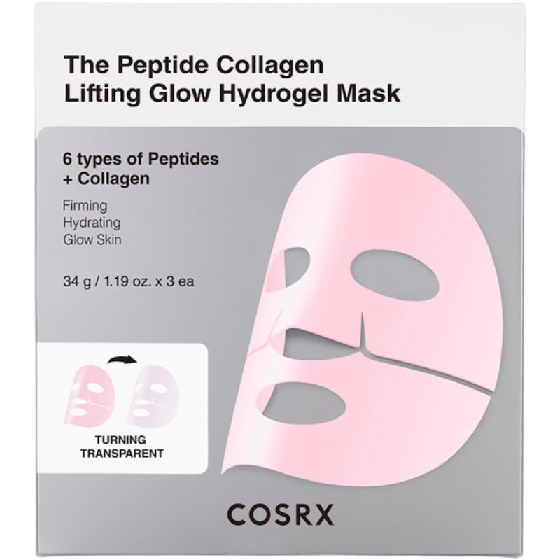 COSRX The Peptide Collagen Lifting Glow Hydrogel Mask 3 Pack