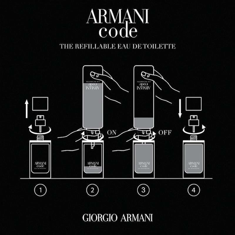 Armani Code Eau de Toilette Refillable 150ml for Men