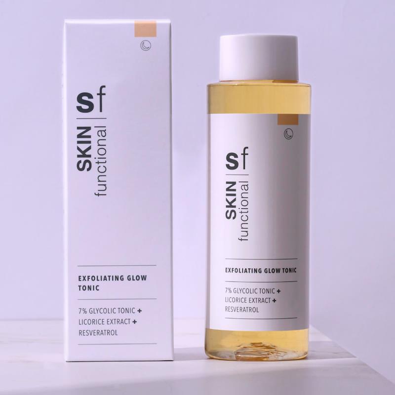 SKIN Functional 7% Glycolic Tonic Exfoliating Glow Toner 200ml