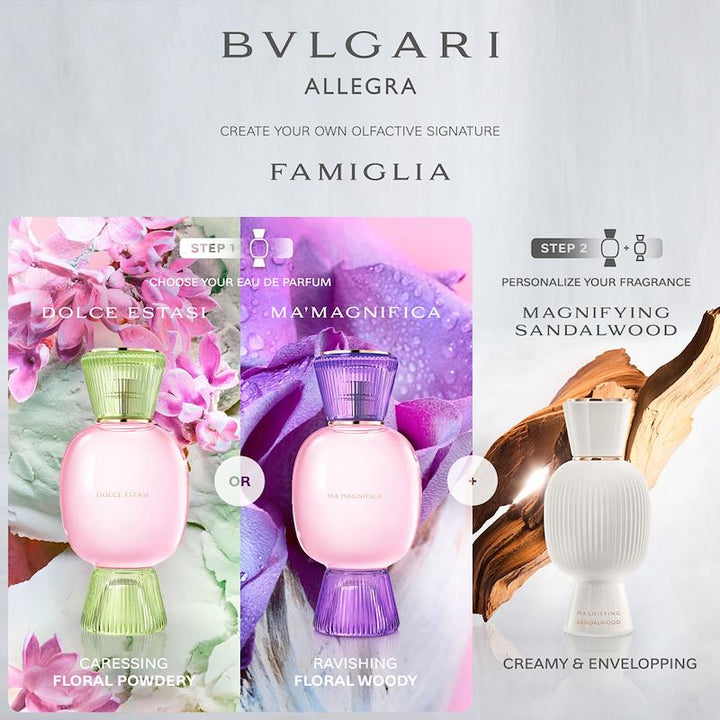 Bvlgari Allegra Ma'Magnifica Eau de Parfum Rose Sandalwood Fragrance