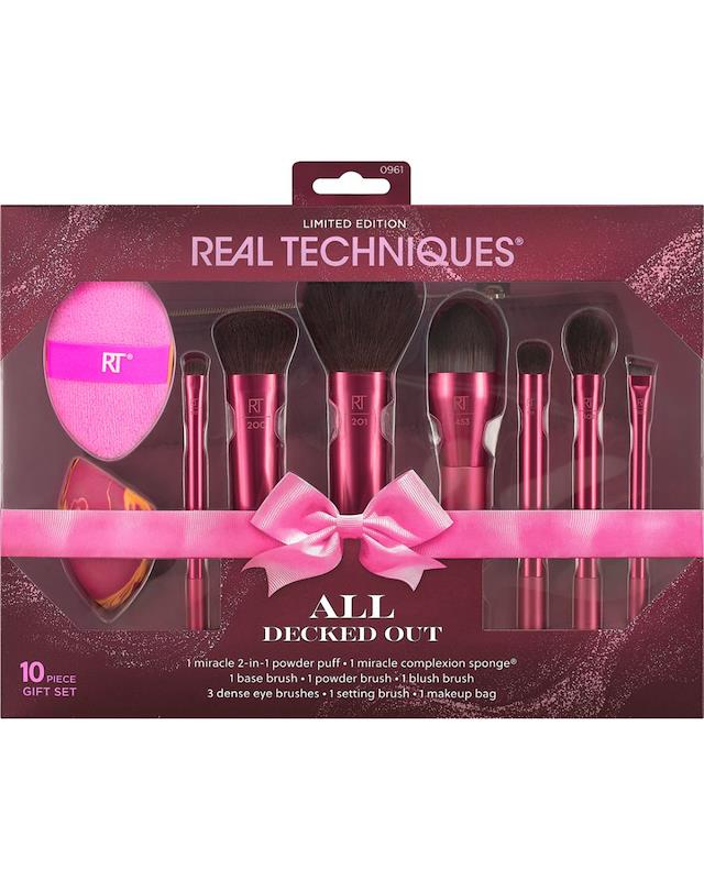 Real Techniques All Decked Out 10 Piece Makeup Brush Set