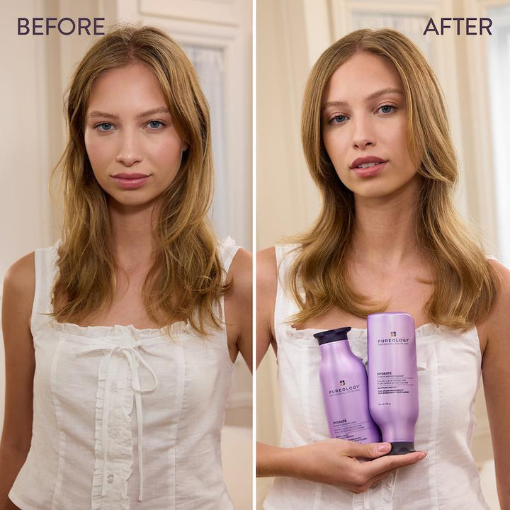 Pureology Hydrate Conditioner 266ml For Fine Color-Treated Hair