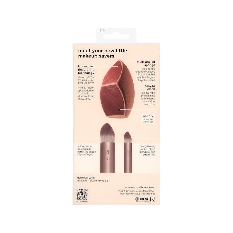 Real Techniques Makeup Saver Sponge + Brush Trio Set