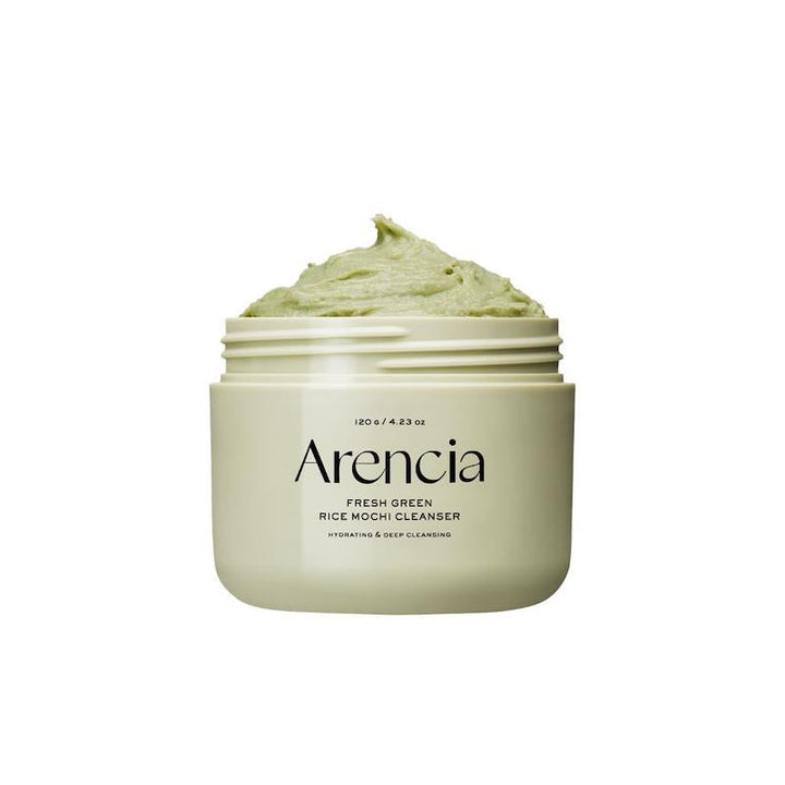Arencia Fresh Green Rice Mochi Cleanser 120g Gentle Facial Wash