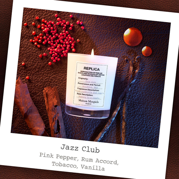 Maison Margiela Replica Jazz Club Scented Candle 165g White Glass